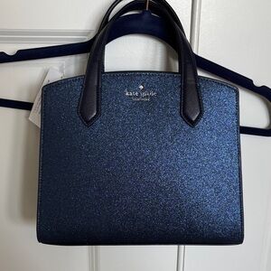 Kate Spade Navy Glitter Satchel